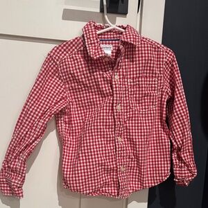 Carter's Red Plaid Long Sleeve Shirt